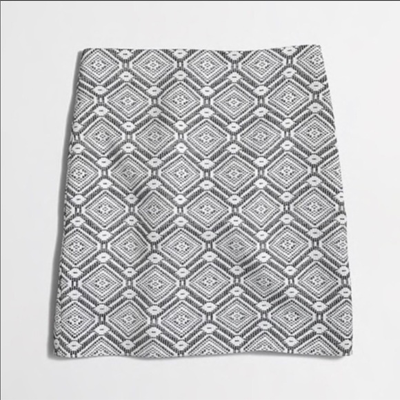 J. CREW knit skirt cotton blend black & white 1891 - Picture 7 of 7